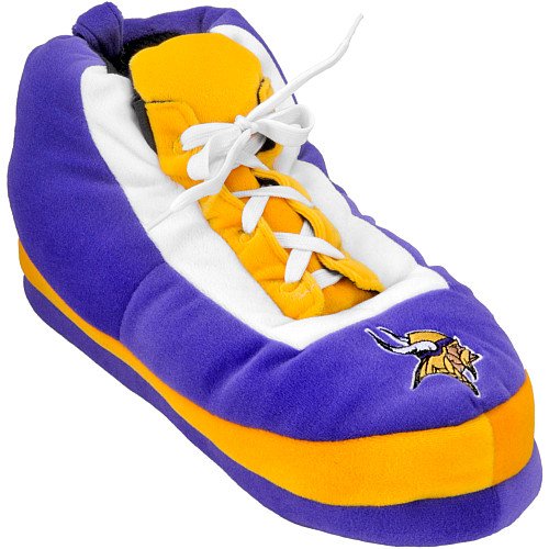 Minnesota Vikings Sneaker Style Slippers, Size Large