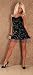 Nostalgie Minikleid schwarz Gr. S 34 36 38 m Pailletten Cocktailkleid Abendkleid