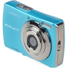 Easypix V527 Candy Digitallkamera (5 Megapixel, 8-fach digitaler Zoom, 6,9cm (2,7 Zoll) Display) blau