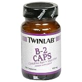 TwinLab B-2 Caps, 100 mg, 100 Capsules (Pack of 4)