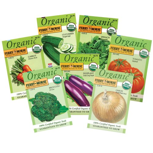 Ferry Morse Organic Vegetable Garden, 7-Pack