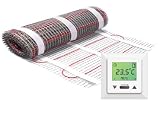 elektrische Fu&Atilde;�bodenheizung Set Heizmatte Twin 5,0 m2