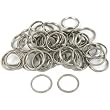 50 Steel Split Rings Key Chain Connector Parts 20mm