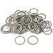 50 Steel Split Rings Key Chain Connector Parts 20mm