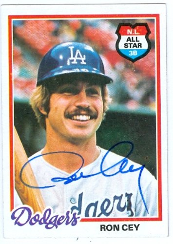 Ron Cey Autographed/Hand Signed MLB Baseball card (Los Angeles Dodgers) 1978 Topps #630 (67)
