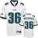 Brian Westbrook White Reebok NFL Premier Philadelphia Eagles Jersey - Large