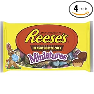 Reese's Easter Peanut Butter Cup Miniatures, 11-Ounce Bags (Pack of 4)