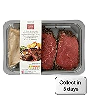 2 Rump Steaks with Peppercorn Sauce