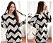 Lookatool® Women's Loose Stripe Long Sleeve Shirt Tops lady O-Neck Blouse