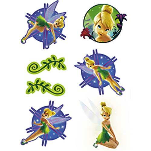 Tinker Bell temporary tattoos are a fun way to show your fairy party spirit.