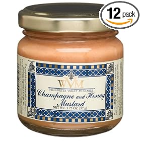 Willamette Valley Mustards And Marinades Champagne & Honey, 3.25-Ounce Glass (Pack of 12)