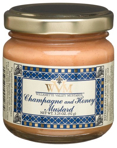 Willamette Valley Mustards And Marinades Champagne & Honey, 3.25-Ounce Glass (Pack of... by Champagne Mustards