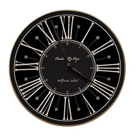 Decorative Black Architectural Wall Clock