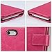 iPhone 6 Plus Case, iPhone 6s Plus Case, ULAK PU Leather Magnet Wallet Credit Card Holder Flip Case Cover with Built-in 9 Card Slots for Apple iPhone 6 Plus/iPhone 6s Plus 5.5 inch (Rose Red)