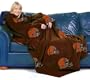 Cleveland Browns Adult Comfy Throw Blanket with Sleeves