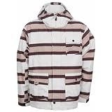 Sessions Shamrock Stripe Ski Snowboard Jacket Wht/Khaki