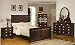 4PC Traditional California King Panel Sleigh Bed Set