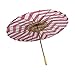 PaperLanternStore.com 32 Inch Fuchsia/Hot Pink Chevron Paper Parasol Umbrella