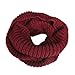 Wrapables Thick Knitted Winter Warm Infinity Scarf - Burgundy