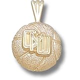 Central Michigan Chippewas Cmu Basketball Pendant (14kt)