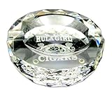 Hula Girl Crystal Ashtray Two Cigars,measures 6 Inches Round and 1 1/2 Inch ....