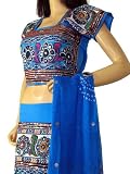 Ethnic Indian Dress Lengha Choli Ghagra Belly Dance M