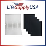 1 HEPA Air Purifier Filter 4 Carbon Filters to fit Fellowes AP-300PH Air Purifier - Compare #HF-300 - Designed & Engineered By Vacuum Savings