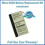 iRiver H-320 Battery Replacement Kit with Installation Video, Tools, and Extended Life Battery #DA2WB18D2