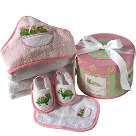 Baby Aspen 4 Piece Box Bath Time Gift Set