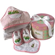 Baby Aspen Tillie the Turtle 4 Piece Box Bath Time Gift Set