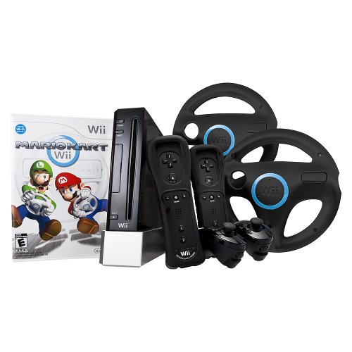 Wii Console - Black Starter Bundle  extra Wii 
