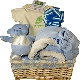 Organic Baby Boy Gift Basket