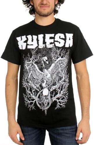 Kylesa - Mens Black Swans Of Ash T-Shirt in Black, Size: Medium, Color: Black