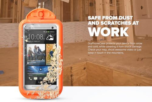 Universal Waterproof Case: Iphone, Galaxy, HTC - Iphone 5s, 5c, 5; Galaxy S4, S3; HTC One, One X, Motorola, Touchscreen & Keys working, even under water (Made in Italy)