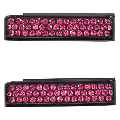 Wize & Ope Unisex SL-0161 White Strass on Black Plastic and Swaroski Cristal Exchangeable Slides