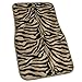 Tan and Black Stripes Zebra Print Car Floor Mat Gift Set