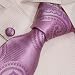 S2027 NEW Designer Hand Made Pink Necktie Cufflinks Paisleys Pattern Ties for Men Jacquard Woven Pure Silk Mens Neck Tie and Cuff Links Gift Set