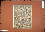 1929 COLOUR MAP AUSTRIA INNSBRUCK BRUNECK HOCHFEILER