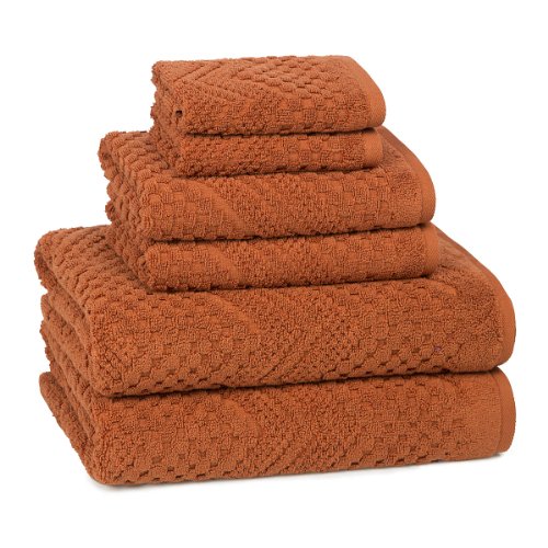 >>>Sale Kassatex Chateau Collection Towel Sets 3 Piece Set Terracotta