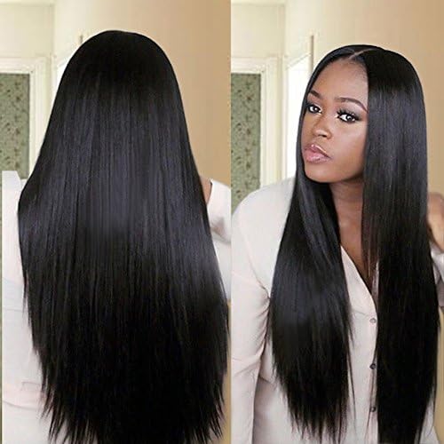 Afee Hair Malaysian Virgin Hair 3 Bundles with Closure Malaysian Straight Hair 3 Bundles 6A Grade Unprocessed Human Hair Extensions 8-28inch Hair Bundles and 8-20inch Lace Closure
