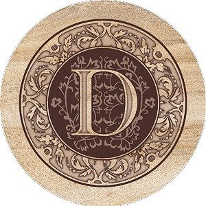 Monogram Coaster D Set by