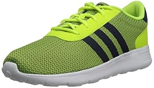 Adidas NEO Men's Lite Racer Lifestyle Running Shoe, Solar Yellow/Navy/Yellow, 8.5 M US