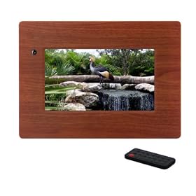 CTA Digital MI-PF7W 7-Inch Digital Picture Frame w/Wireless Remote (Wood)