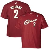 NBA adidas Cleveland Cavaliers #2 Mo Williams Wine Net Player T-shirt (Medium)