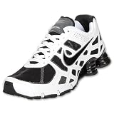 Nike Shox Turbo+ 12 Mens Running Shoes [454166-100] White/Black-Cool Grey-Metallic Cool Grey Mens Shoes 454166-100