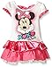 Disney Girls' Minnie Xoxo Eyelet And Satin Dress