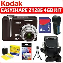Kodak Easyshare Z1285 12.1MP HD Digital Camera and 4GB Accessory Outfit - Kodak AKODZ1285K4