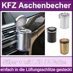Auto/KFZ Aschenbecher(silber) mit bla...