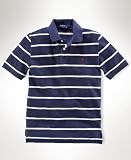 51xvJYn6yiL. SL160  Polo Ralph Lauren Ivy Row Striped Mesh Polo (2T, Burgundy/Navy)