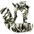 Adult Winter Faux Fake Animal Fur Scarf Trapper Hat with Paw Mittens Gloves Tiger